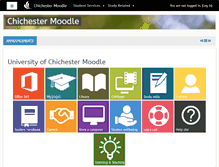 Tablet Screenshot of moodle.chi.ac.uk